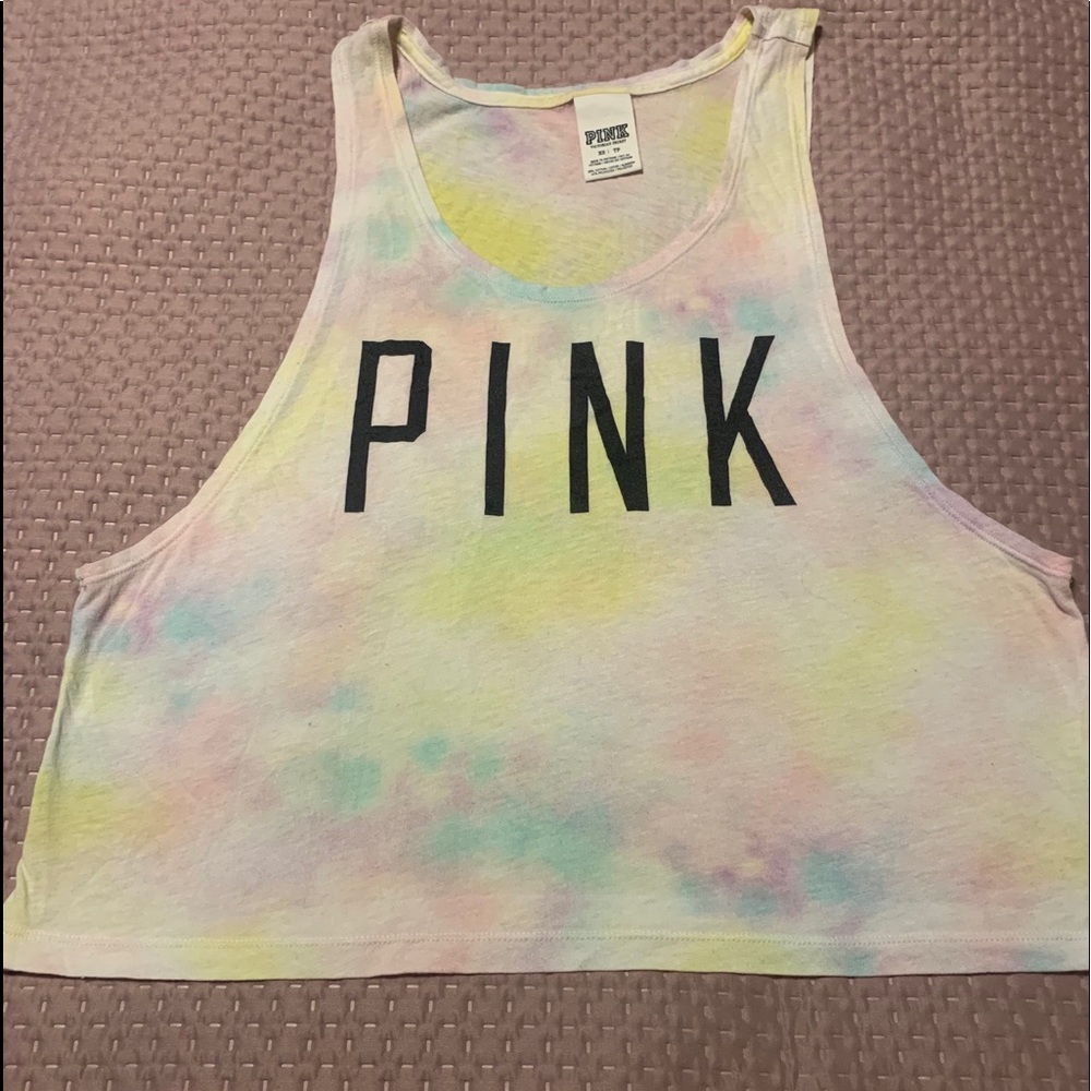 PINK crop tank top